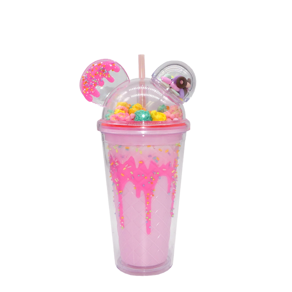 Double Wall Popcorn Candy Ear Plastic Cup 16oz