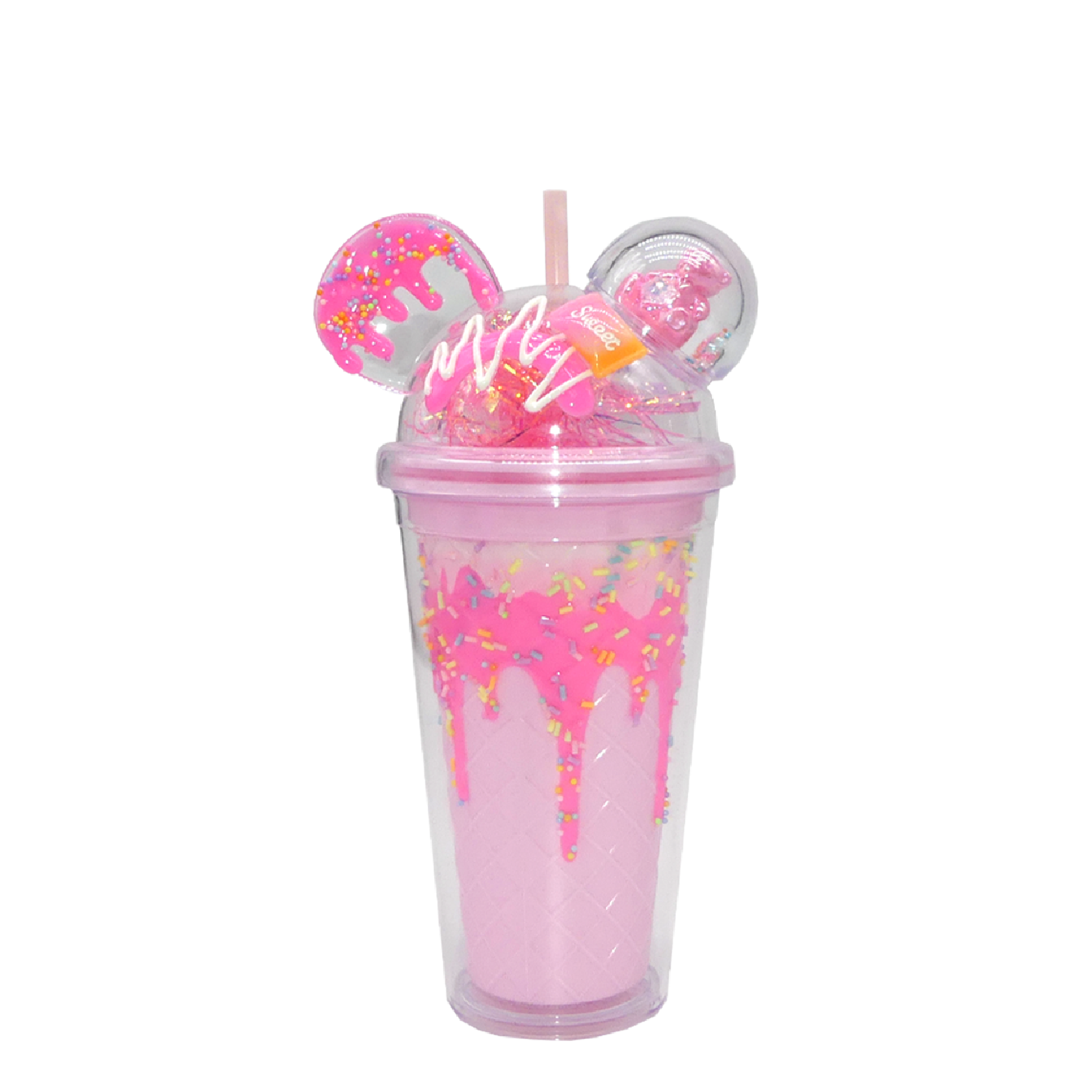 Double Wall Candy Bear Plastic Cup 16oz
