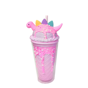 Double Wall Ice Cream Dinosaur Plastic Cup 16oz