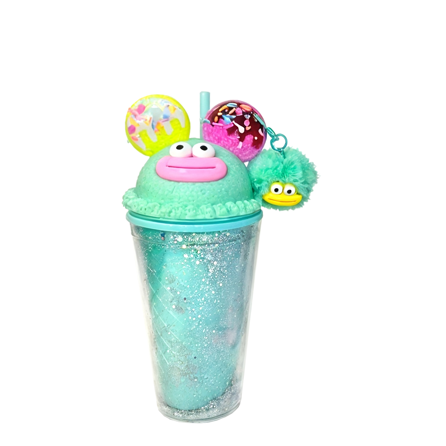 Double Wall Monster with Keychain Plastic Cup 16oz