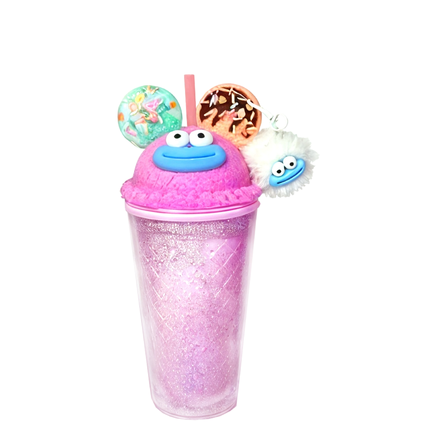 Double Wall Monster with Keychain Plastic Cup 16oz