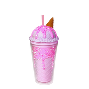 Double Wall Ice Cream Cone Plastic Cup 16oz