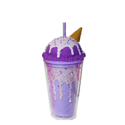 Double Wall Ice Cream Cone Plastic Cup 16oz