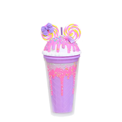 Double Wall Swirly Ears Ice Cream Plastic Cup 16oz