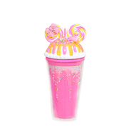 Double Wall Swirly Ears Ice Cream Plastic Cup 16oz