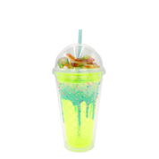 Double Wall Ice Cream Assorted Gummy Candy Plastic Cup 16oz