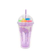 Double Wall Ice Cream Assorted Gummy Candy Plastic Cup 16oz