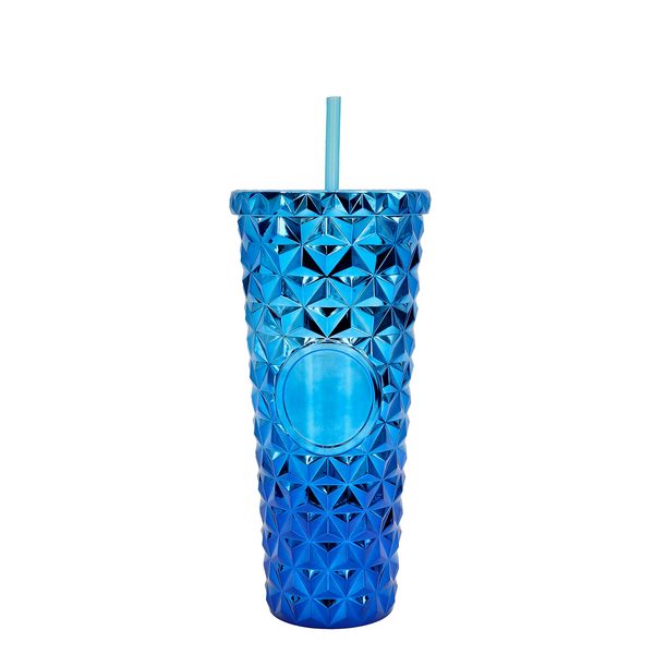 Metallic Multi-Use Studded Plastic Cup 22oz