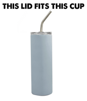 20oz skinny Replacement Lid & Metal Straw Kit