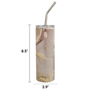 Golden Veins Skinny Tumbler 20oz
