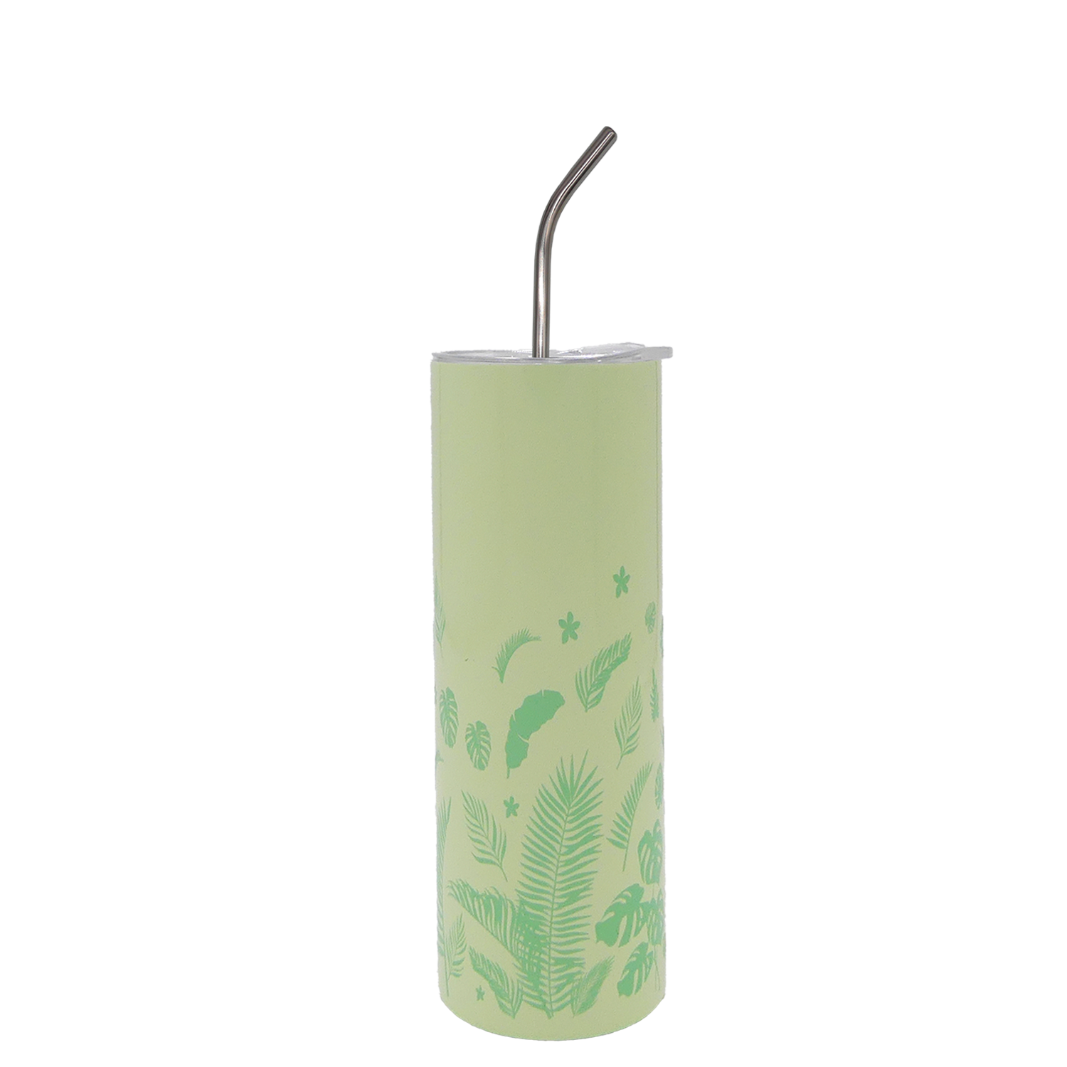 Tropical Leaves Skinny Tumbler 20oz