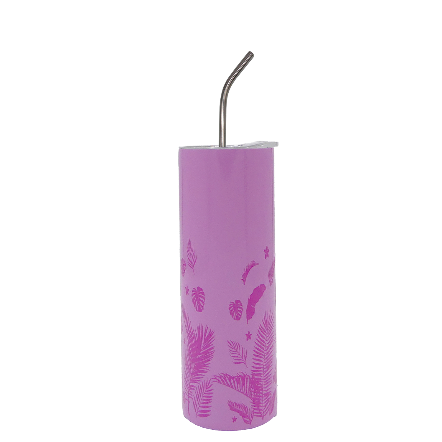 Tropical Leaves Skinny Tumbler 20oz