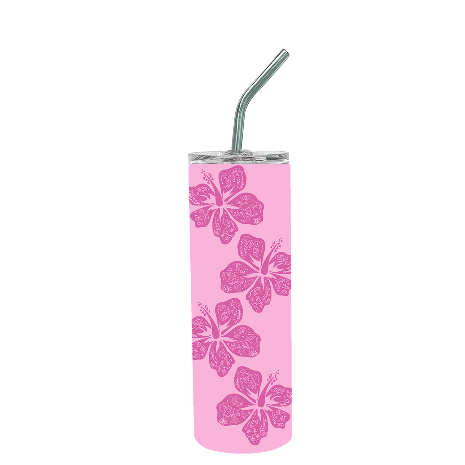 Hibiscus Skinny Tumbler 20oz