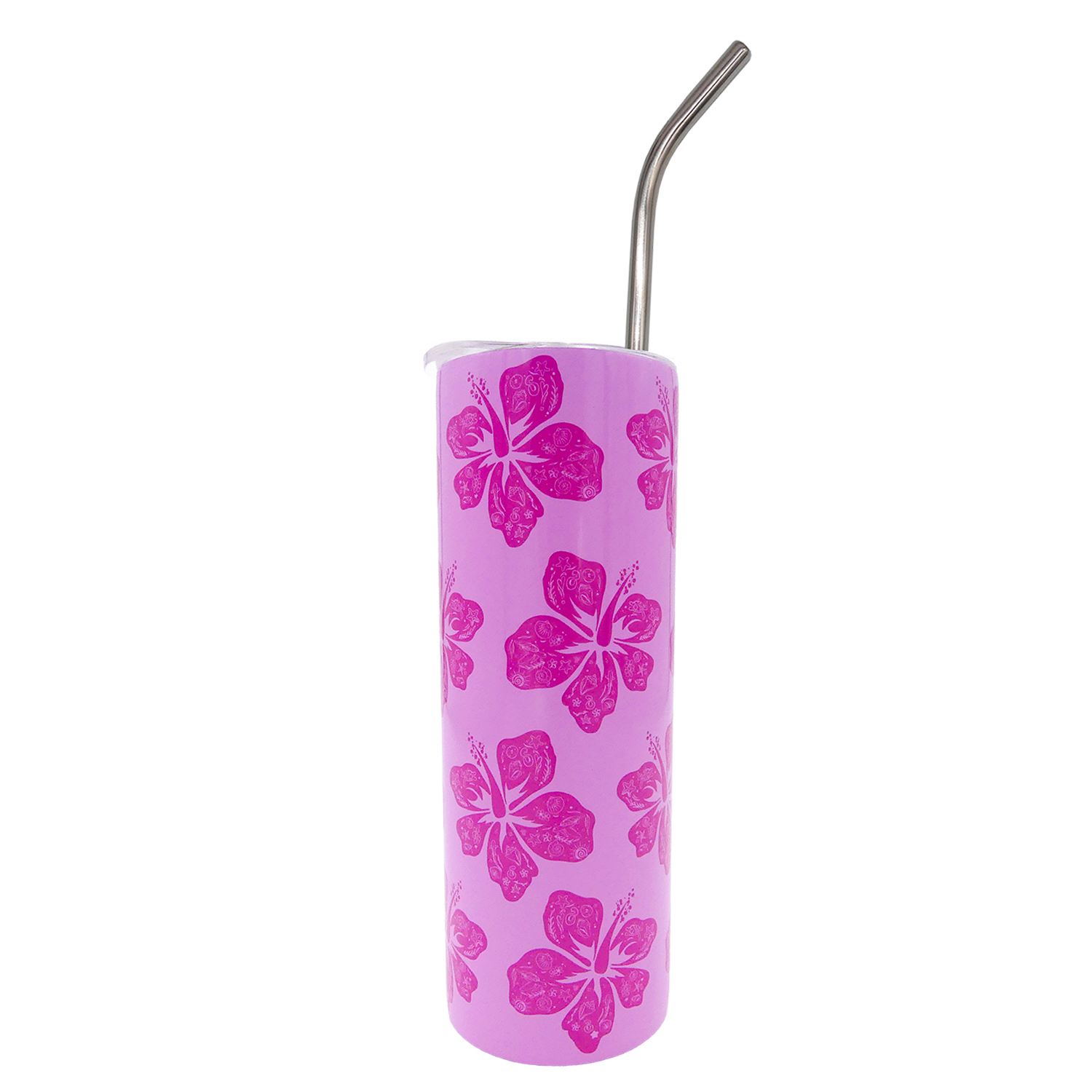 Hibiscus Skinny Tumbler 20oz