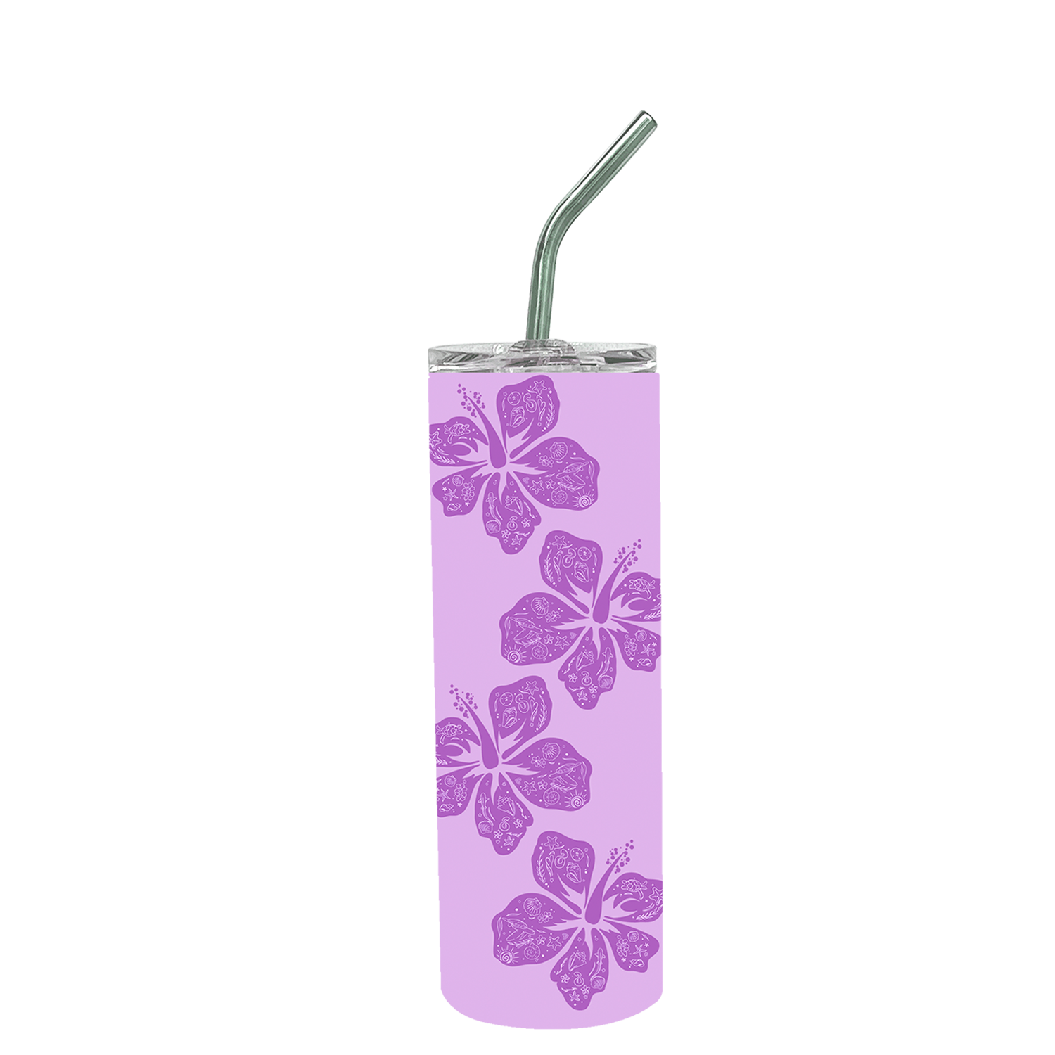Hibiscus Skinny Tumbler 20oz