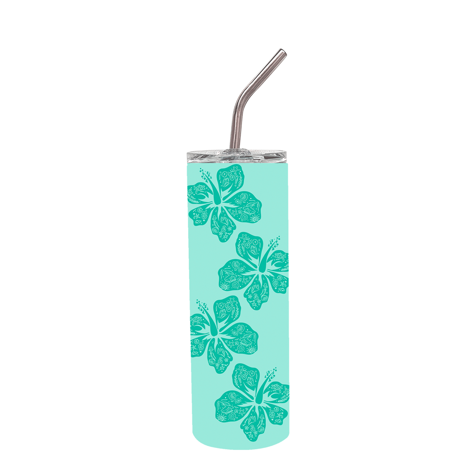 Hibiscus Skinny Tumbler 20oz