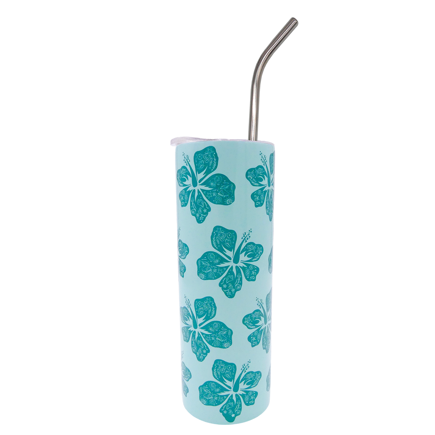 Hibiscus Skinny Tumbler 20oz