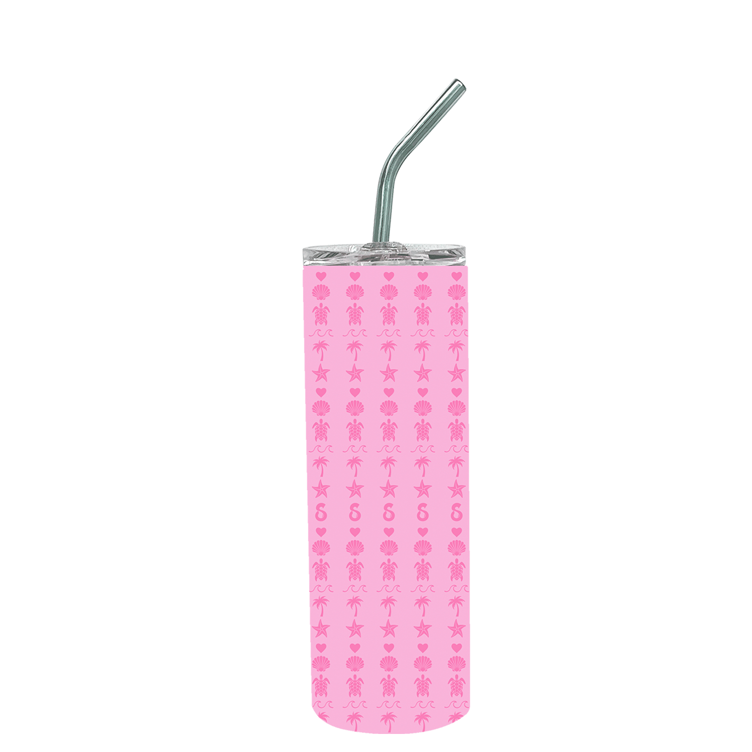 Beach Stripes Skinny Tumbler 20oz