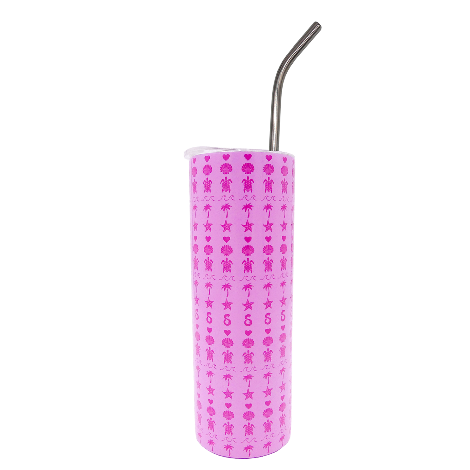 Beach Stripes Skinny Tumbler 20oz