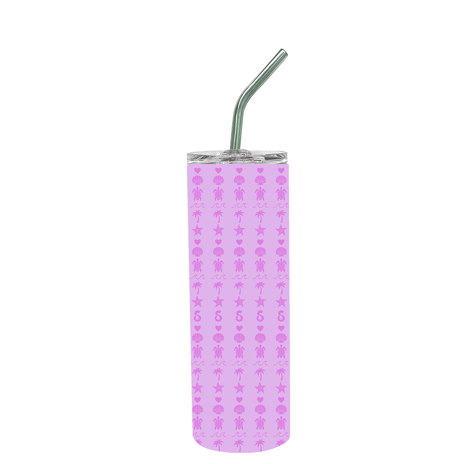 Beach Stripes Skinny Tumbler 20oz
