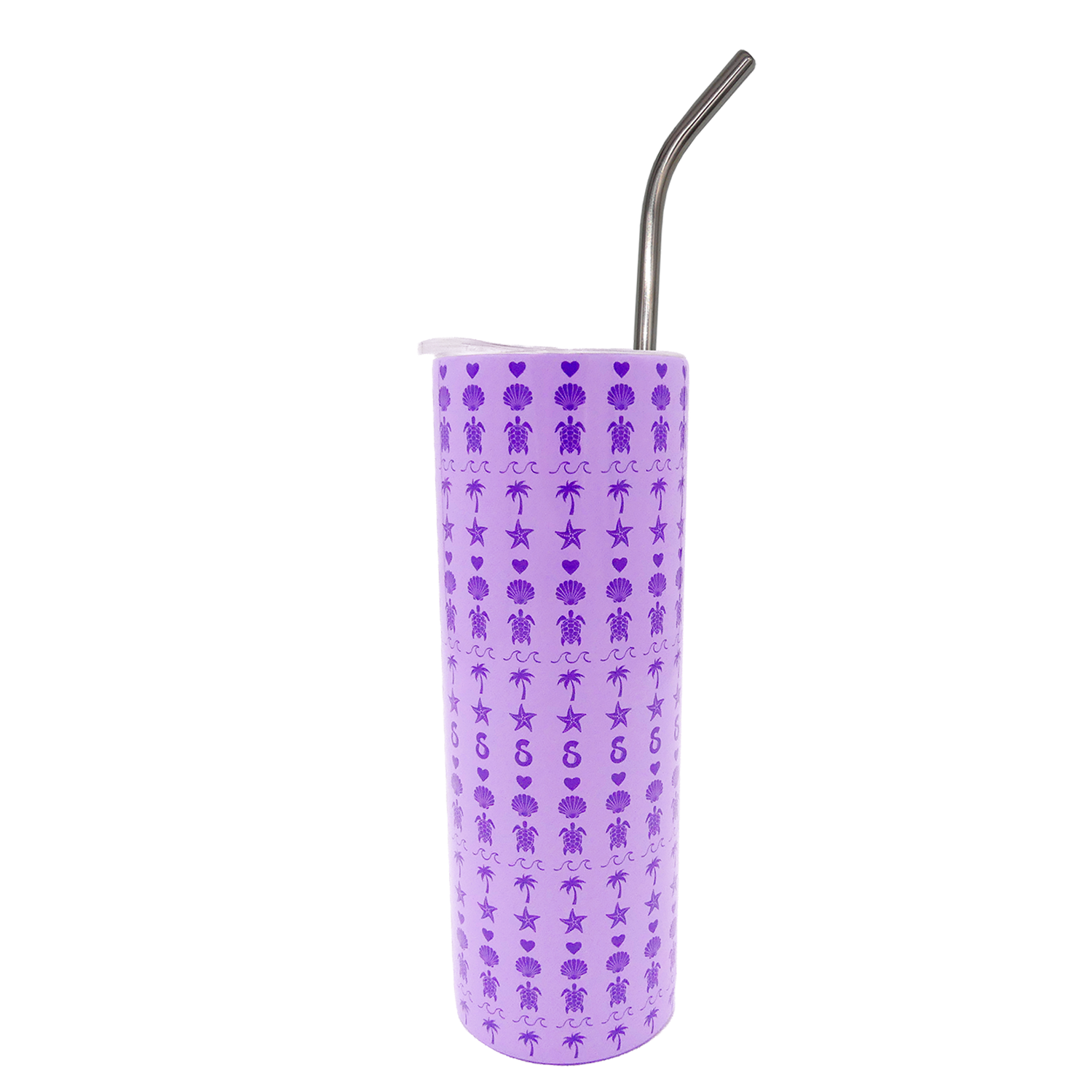 Beach Stripes Skinny Tumbler 20oz