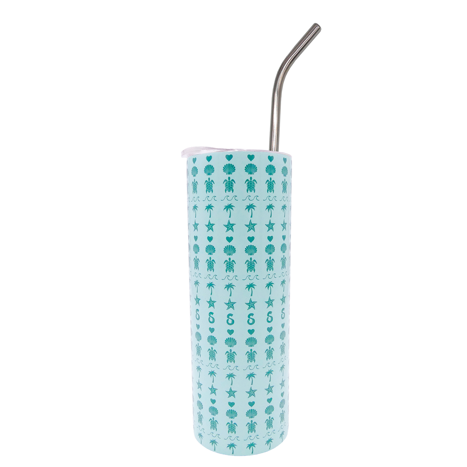Beach Stripes Skinny Tumbler 20oz