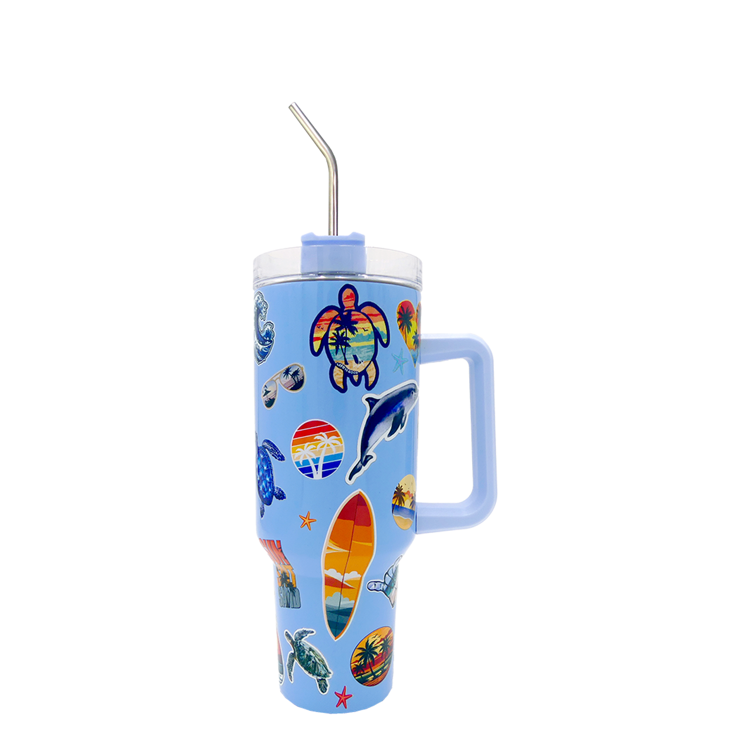 Beach Stickers Tumbler 40oz