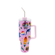 Beach Stickers Tumbler 40oz