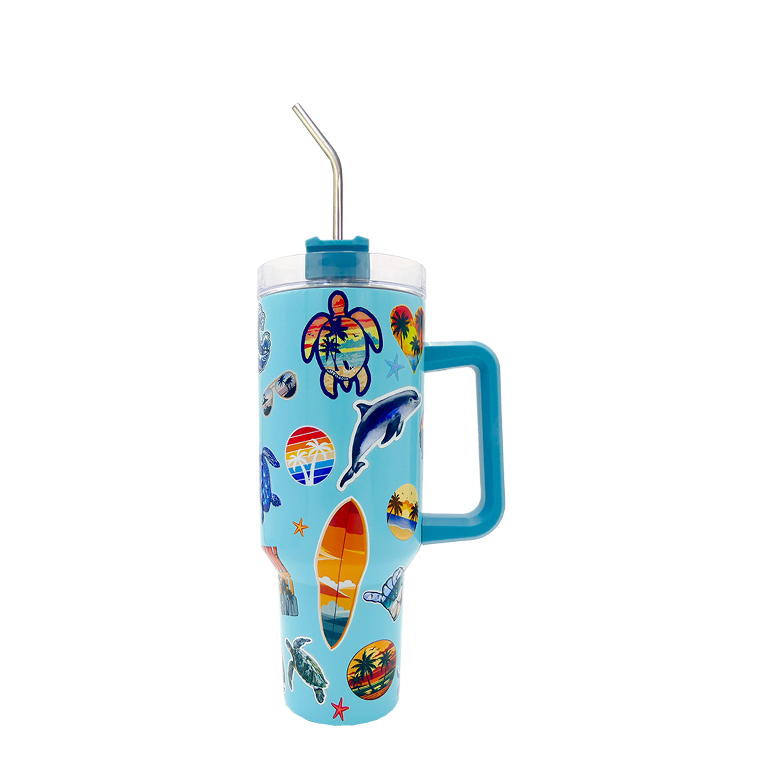 Beach Stickers Tumbler 40oz