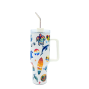Beach Stickers Tumbler 40oz