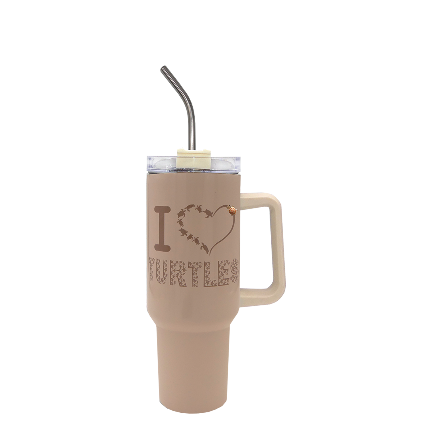 I Love Turtles Tumbler 40oz