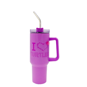 I Love Turtles Tumbler 40oz
