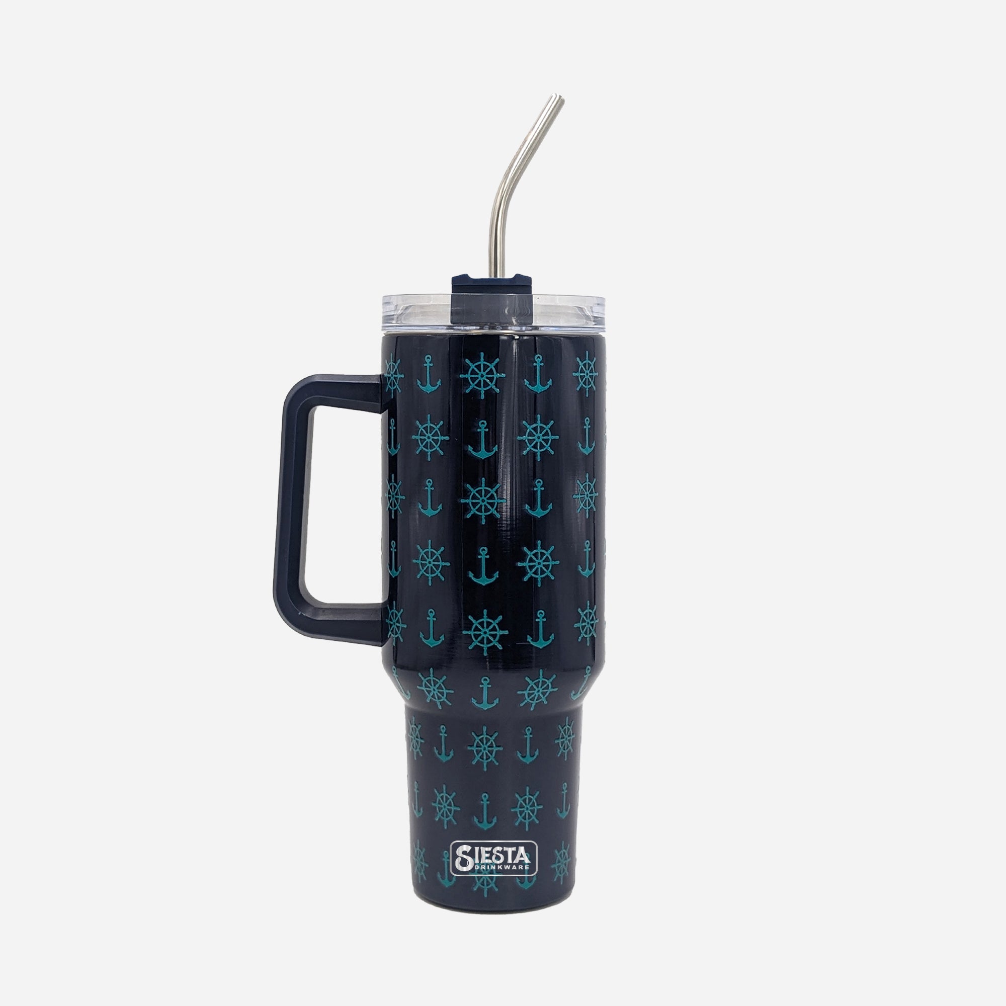 40oz Nautical Extra Large Tumbler with Handle