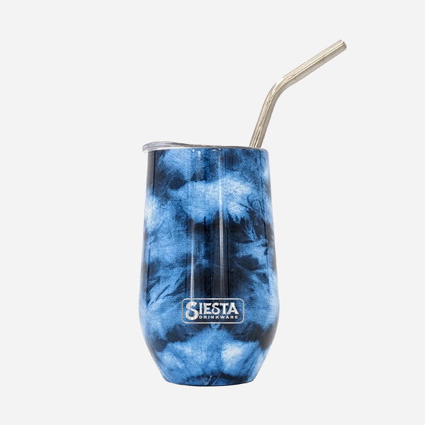 16oz Tie Dye Mix Large Wine Tumbler