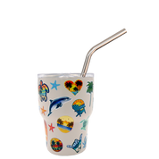 Beach Stickers Tumbler Shot 2oz