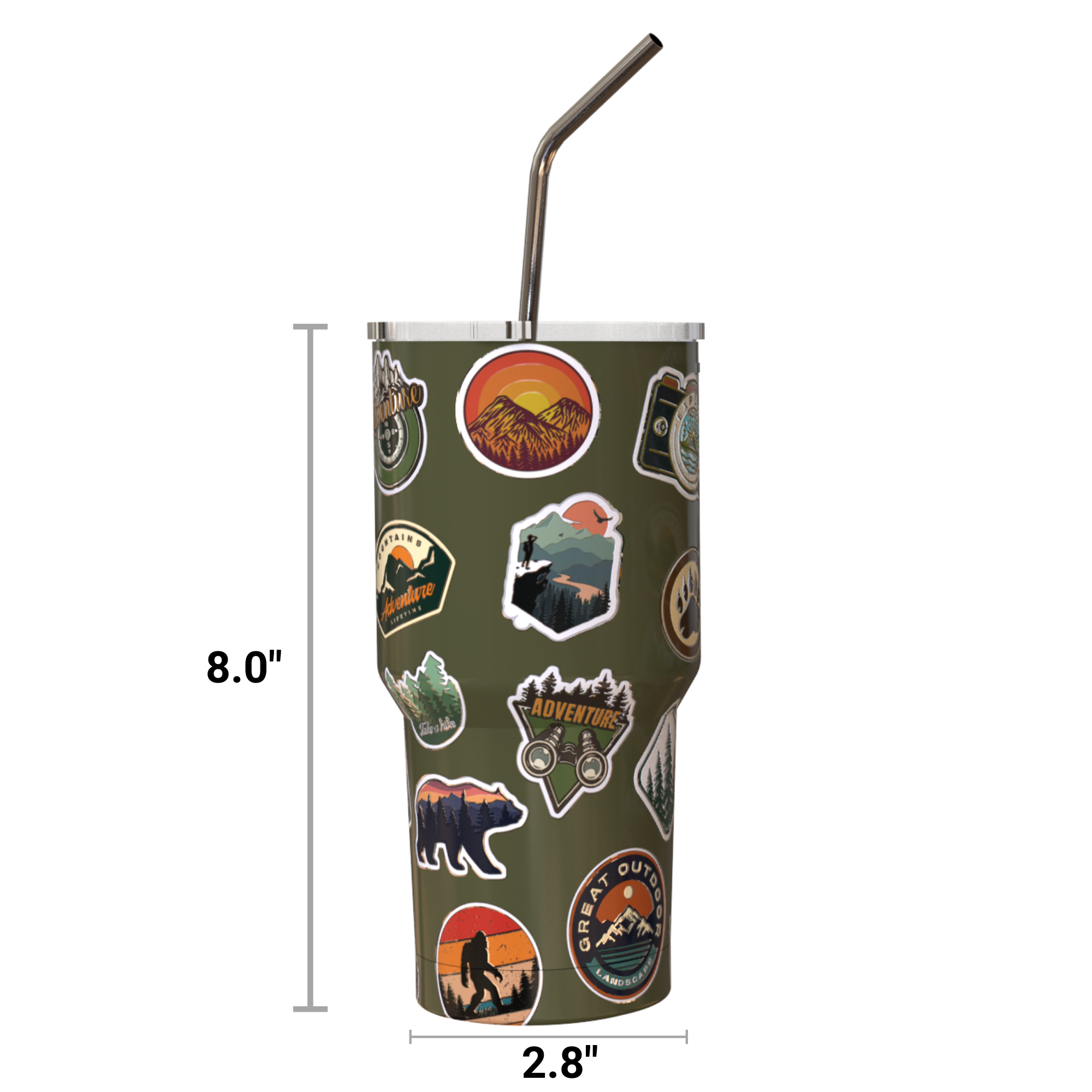 Camping Tumbler Cup 30oz
