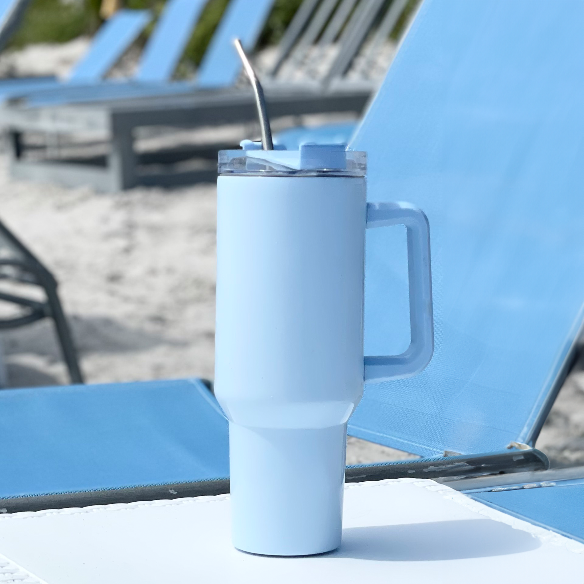 40oz Solid Extra Large Tumbler with Handle – Siesta Cups